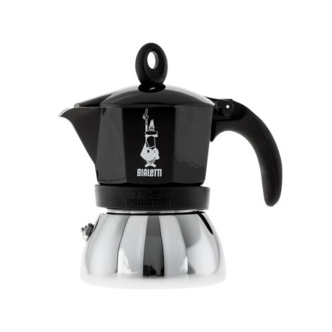 Bialetti Moka Moka Induction 3 чаши черно