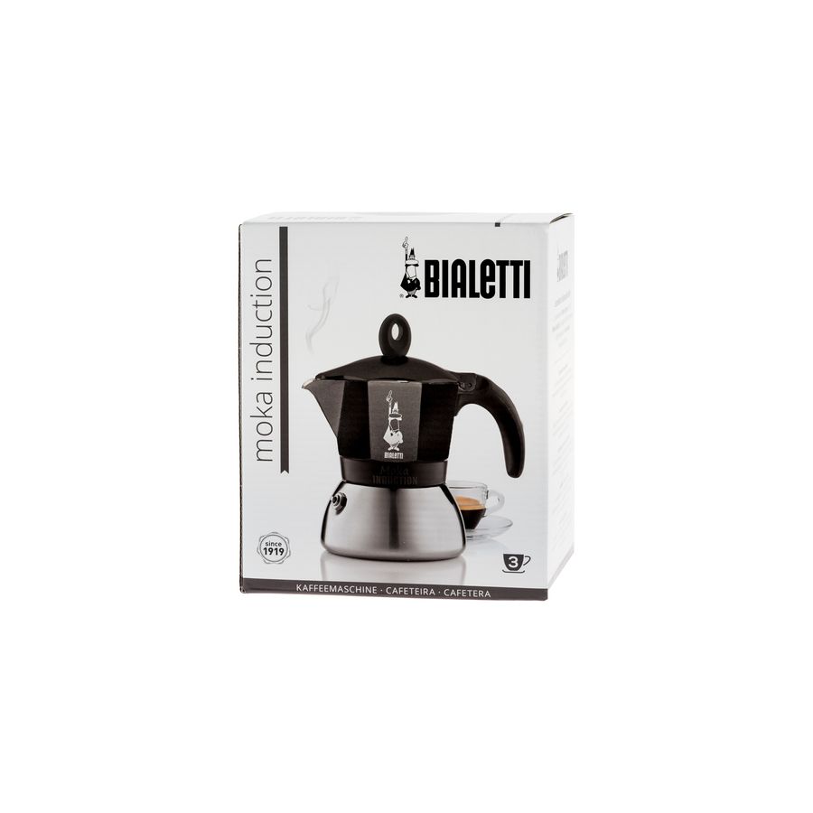 Bialetti Moka Moka Induction 3 чаши черно