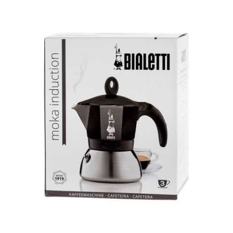 Bialetti Moka Moka Induction 3 чаши черно