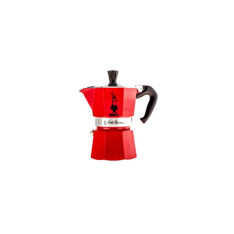 Bialetti Moka Express 3 мока кана червен