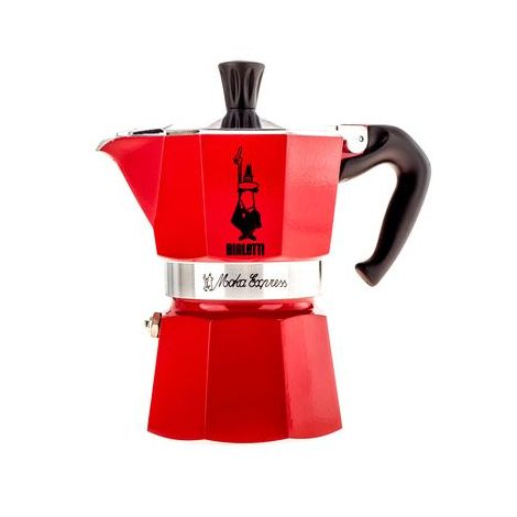 Bialetti Moka Express 3 moka pot червен