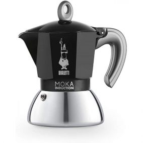 Bialetti Moka Induction 4 чаши черна НОВО