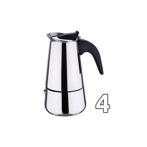 Мока тенджера Kaffia 4 чаши от неръждаема стомана използвана / отстъпка