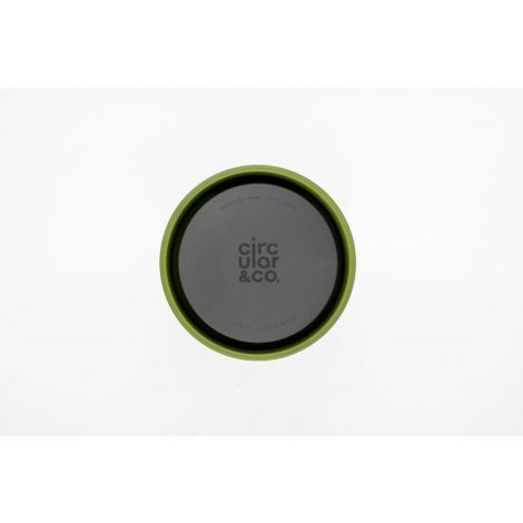 Кръгла чаша (rCup) Крем и зелено 227ml