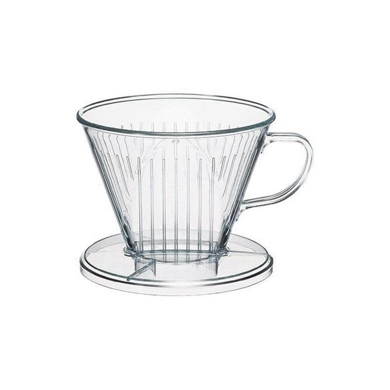 Plastový dripper Kaffia 1-4 šálky čirý