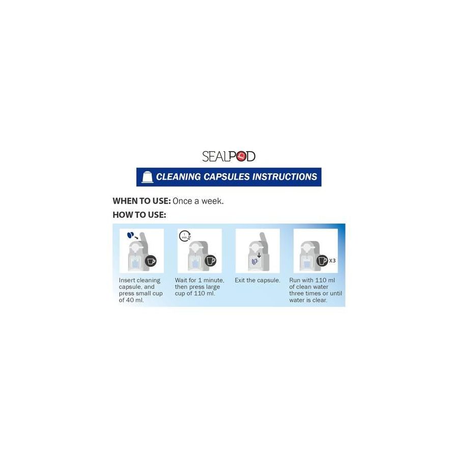 Комплект за почистване на капсули Sealpod - Комплект за почистване на Nespresso ®