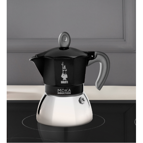 Bialetti Moka Induction 4 чаши черна НОВО