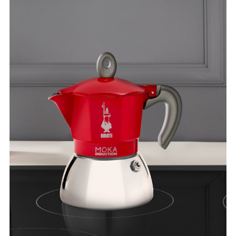 Bialetti Moka Induction 4 чаши червено