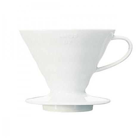 Hario dripper V60-02 keramický - bílý (VDC-02W)