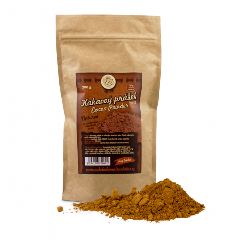 Какао на прах натурално 10/12, 200g шоколадова фабрика Troubelice