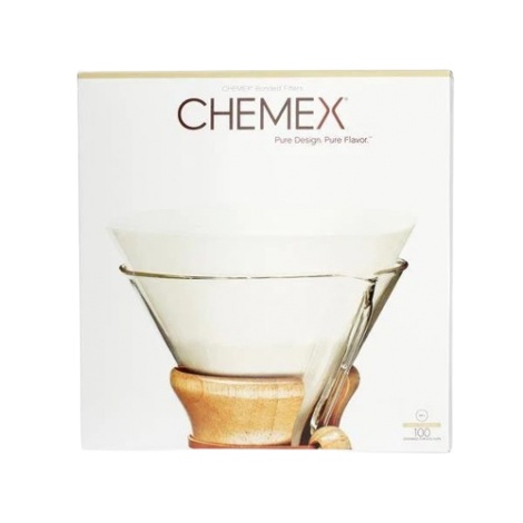 Хартиени филтри Chemex за 6-10 чаши - бели Несгънати