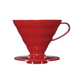 Hario Dripper V60 (VD-INT-02R), червен, пластмасов