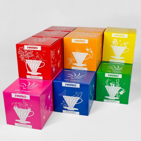 Hario Dripper V60 -02T Sunflower Yellow - пластмаса