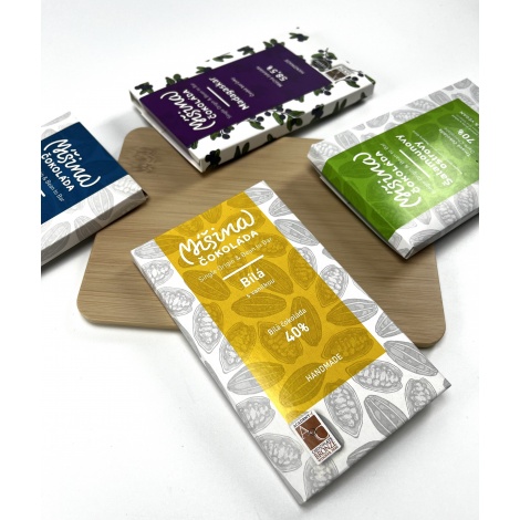 Шоколад Смесен шоколад, бял шоколад с ванилия, 40%