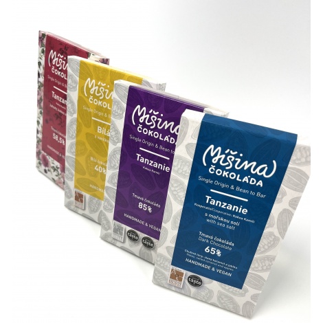 Шоколад Смесен шоколад, Танзания Ягоди, кокос, роза 58,5%