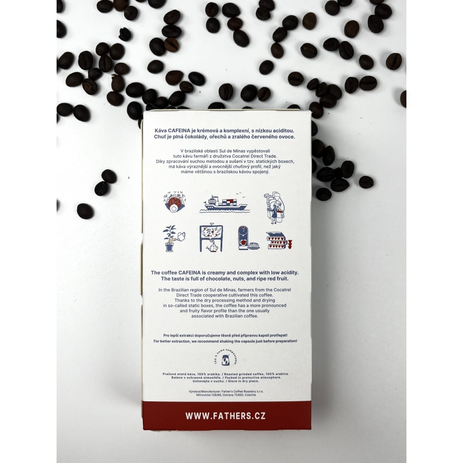 Капсули за кафе на бащата - Brazil Cafeina Natural