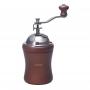 Дървена ръчна кафемелачка Hario Mill Dome (CM-118C ) с керамичен механизъм за смилане и регулируема грубост на смилане, която благодарение на корпуса си пасва идеално в ръката ви!