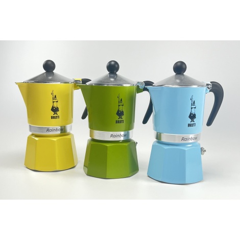 Bialetti Rainbow 3 синя кана за мока