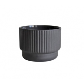 Чаша за капучино Kaffia Style 230 ml - тъмно сива