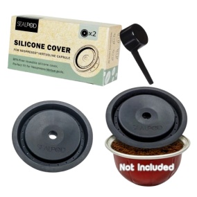 2x капачка за смяна на Sealpod за капсули Nespresso VertuoLine® и Vertuo®. 2