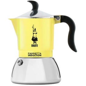 Bialetti Moka Induction Fiammetta - 2 чаши жълт НОВО