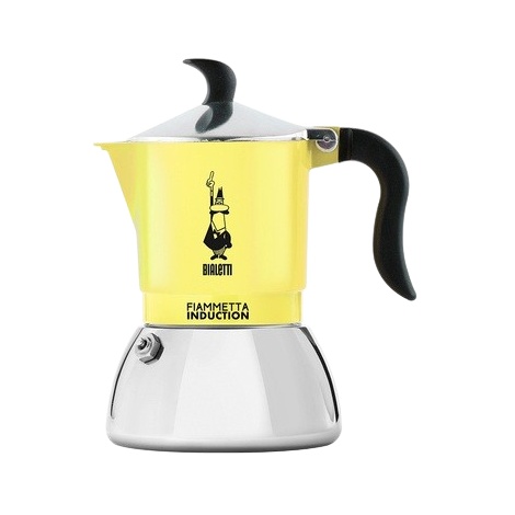 Bialetti Moka Induction Fiammetta - 2 чаши жълт НОВО