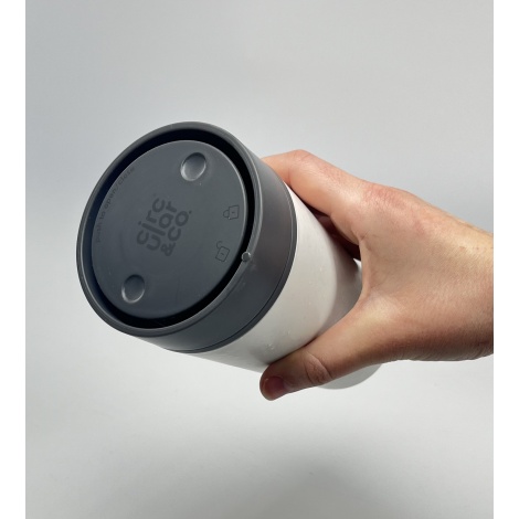 Кръгла чаша (rcup) Chalk и Storm Grey 340 ml