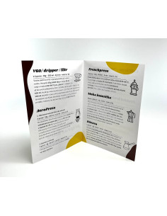 Брошура A5: Преглед на приготвянето на кафе 2