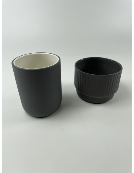 Чаша Kaffia Style Tall 170ml - тъмно сива