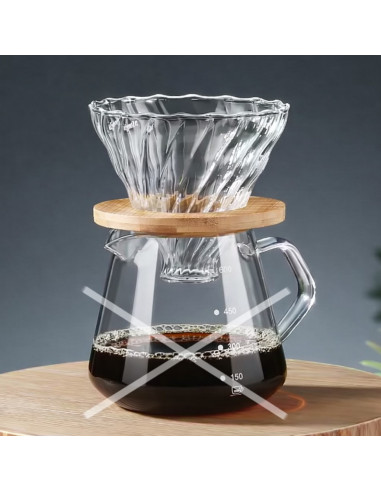 Капкомер Кафия стъкло 2-4 чаши