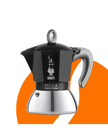 Bialetti Moka Induction 4 чаши черна НОВО