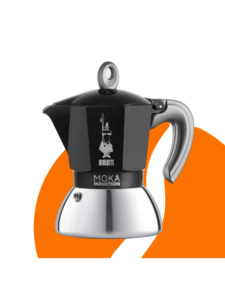 Bialetti Moka Induction 4 чаши черна НОВО