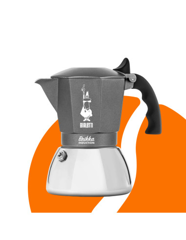 Мока тенджера Bialetti Brikka Induction 4 сива