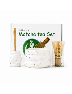 Комплект „Kaffia Matcha“ – бял
