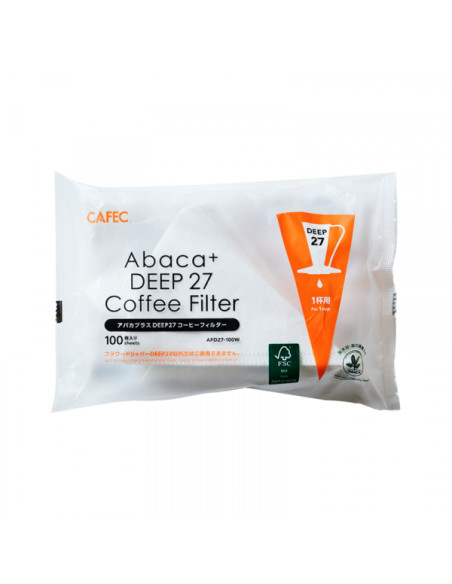 Хартиени филтри Cafec Abaca+ Deep 27, размер 01, 100 бр.