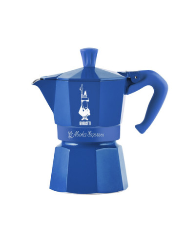 Bialetti Moka Express за 3 чаши, Candyland, синьо