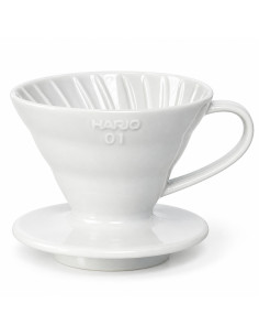 Дрипър Hario V60-01 керамичен - бял (VDC-01W)