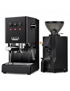 Комплект Gaggia Classic E24 черен + Eureka Mignon Manuale