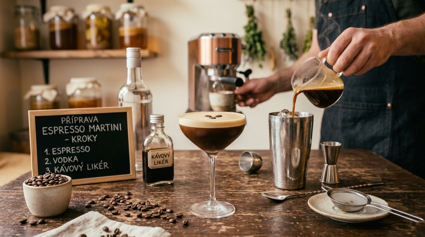 Приготвяне на кафе Espresso Martini