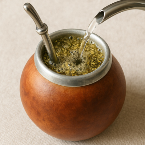 Приготвяне на yerba mate в Calabasas